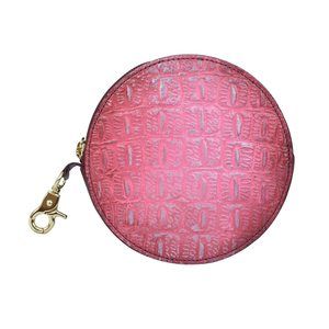 Orinal Hand Painted Vegetable Tanned Leather Round Coin Purse, xD